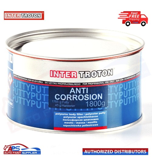 INTER TROTON ANTI CORROSION FIBRE 1800G AND 1755 G PUTTY - WITH HARDENER 45G